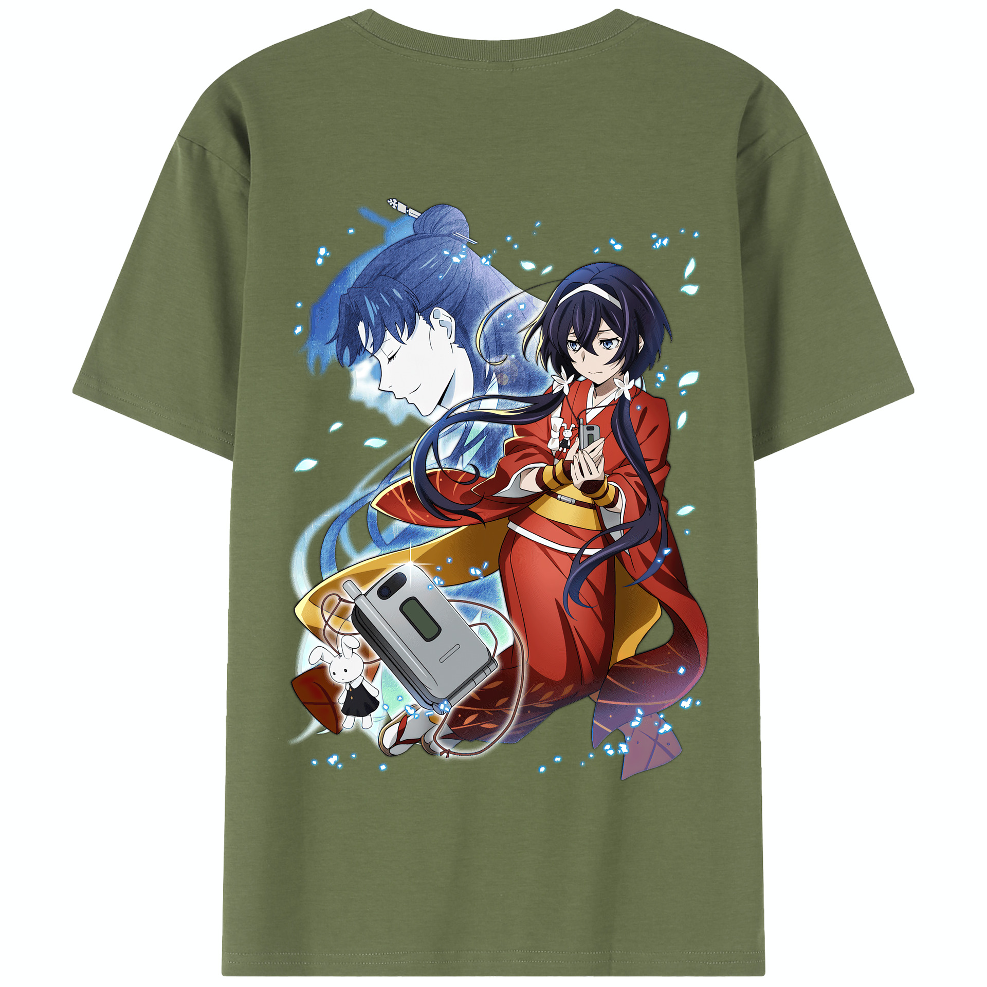 （画像用） 文豪ストレイドッグス Bungo Stray Dogs 綿100％半袖Tシャツ（背面プリント）